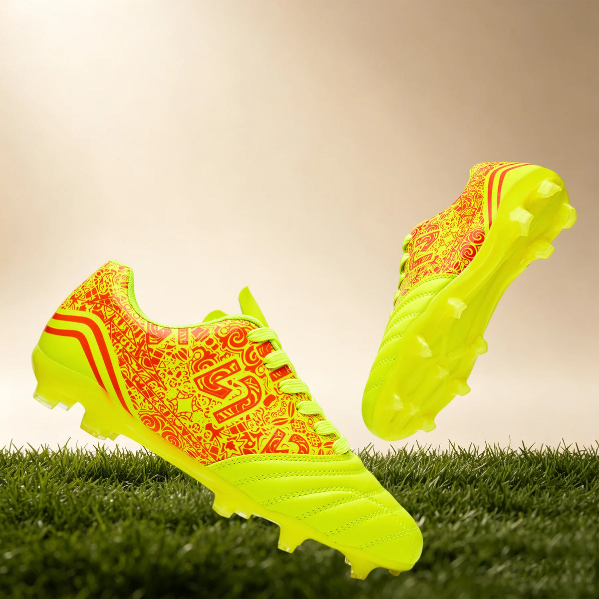 Chaussures de football AG/FG de nouveau style, crampons stables en TPU longs, unisexes, pour terrain de gazon extérieur, matchs et entraînements de football