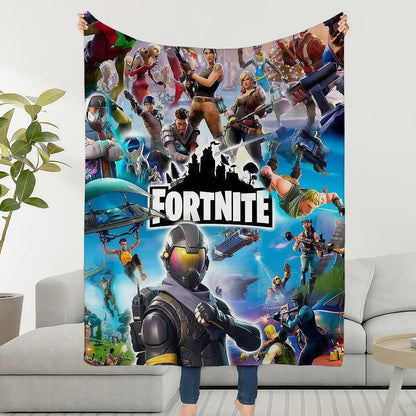 Blanket Throw Super Cosy Plush Living F-FORTNITES-ES Game Room Sofa Couch Childish Birthday Gifts