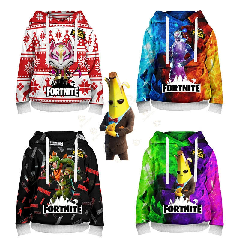 Fortnite Men Hoodie Fashion 3d Print Sweatshirt Battle Game Hoodies Boys Girls Hip Hop Hombre Casual Outerwear