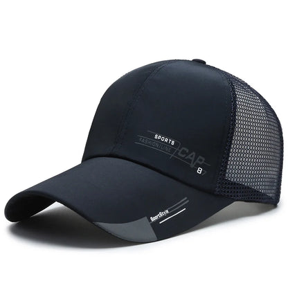 Mens Summer Quick Dried Korean Casual Breathable Mesh Fisherman Hat