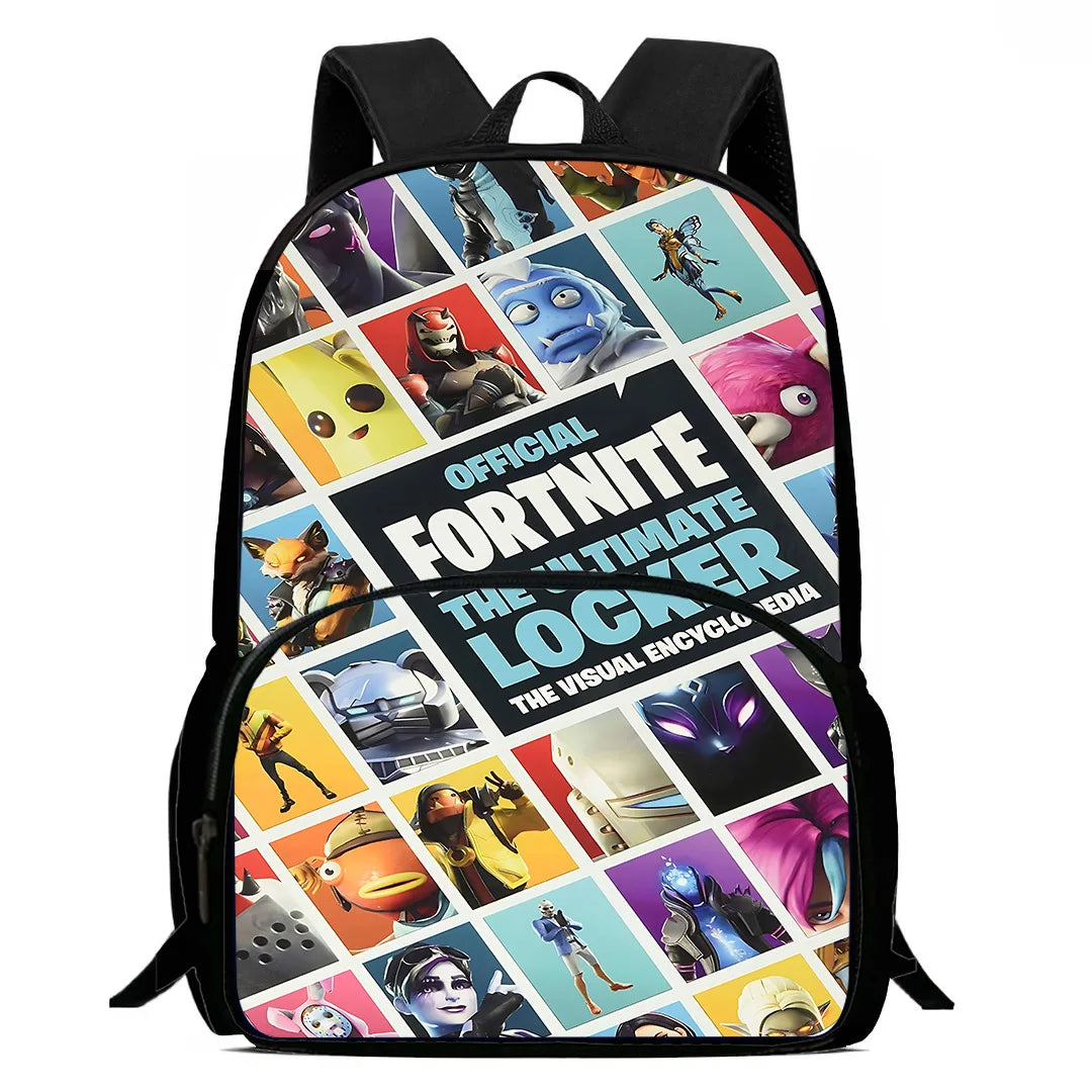 Hot Game Design Child Backpacks Shoulder Bag Pencil Case F-FortniteS Pupil Large Capacity School Bags for Boys Girls Best Gift