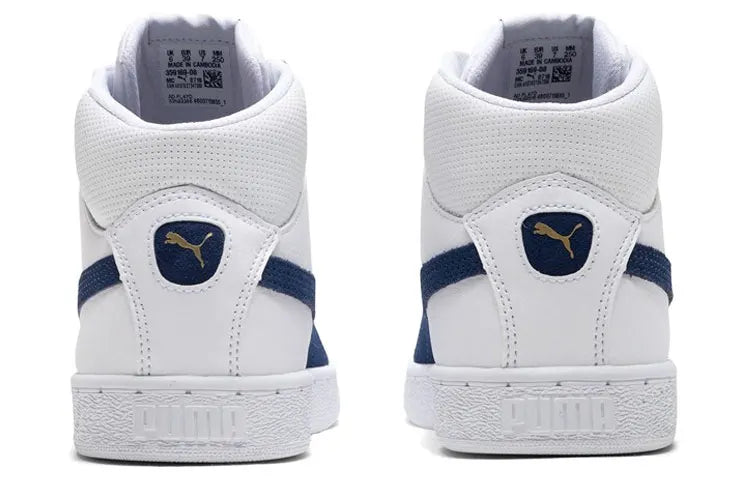 Puma 1948, baskets montantes en cuir, modèle simple et tendance, baskets blanches, 359169-08.