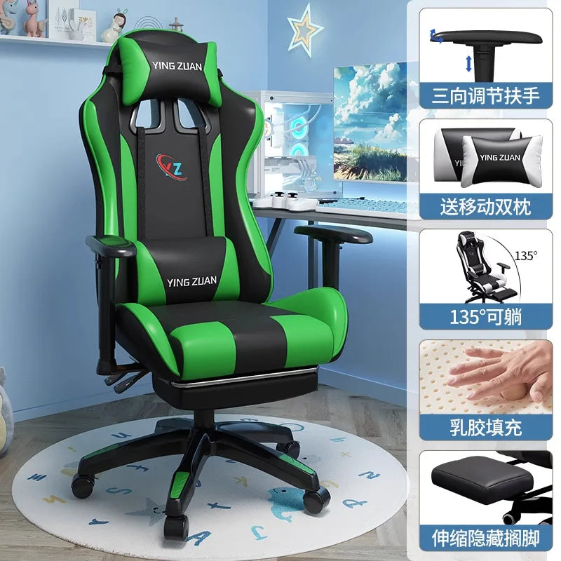 Gaming stolica Računalna stolica Udobno podesivo sjedalo za opuštanje Game LIVE Za studentski dom i kućnu upotrebu Ergonomski dizajn za dugotrajno sjedenje