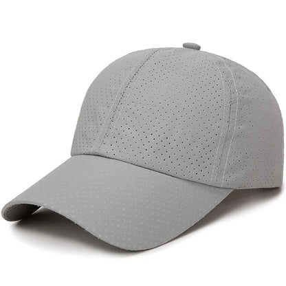 New Women Men Quick-Drying Spring Summer Baseball Cap Solid Breathable Snapback Hat Casual Fishing Sun Cap Hat For Women Men