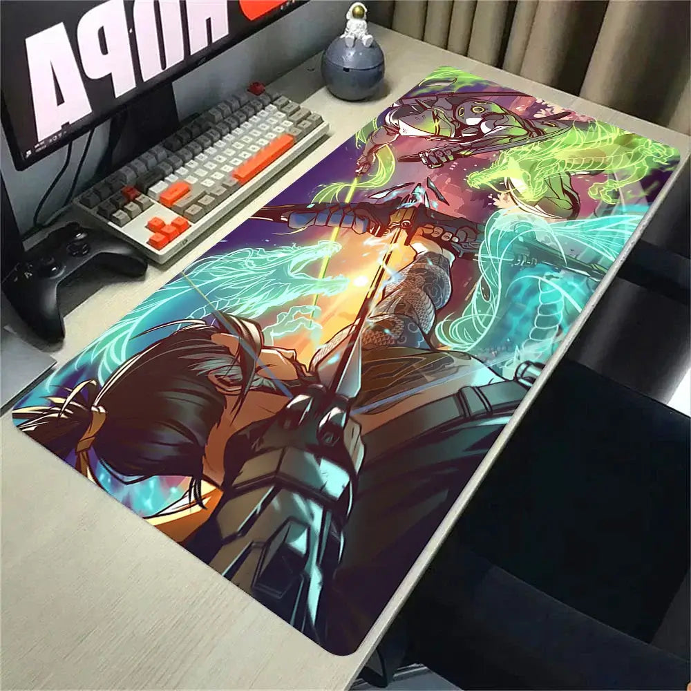 Overwatch 2 Gaming Accessories Mouse Pad Gamer Cabinet Pc Big Desk Mat Computer Keyboard Desks Xxl Mousepad Anime Large Mausepad, produit gaming premium Fraquane, équipement gamer nouvelle génération