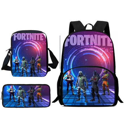 Hot Game Design Child Backpacks Shoulder Bag Pencil Case F-FortniteS Pupil Large Capacity School Bags for Boys Girls Best Gift
