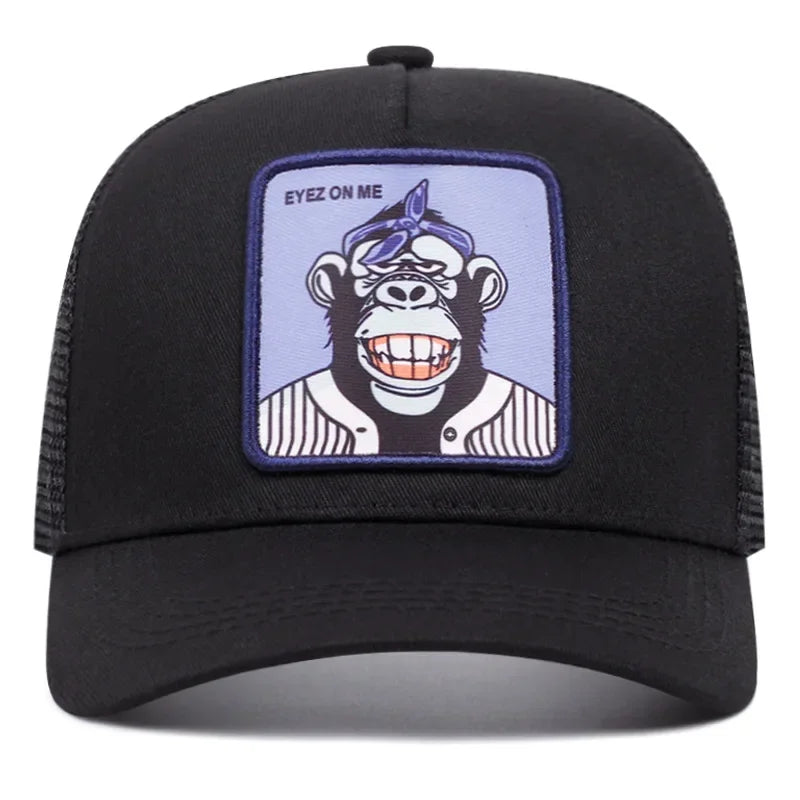New High Quality Outdoor Sport Black Panther Baseball Cap Spring And Summer Embroidered Adjustable Unisex Hip Hop Dad Mesh Hat