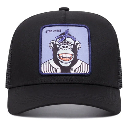 New High Quality Outdoor Sport Black Panther Baseball Cap Spring And Summer Embroidered Adjustable Unisex Hip Hop Dad Mesh Hat