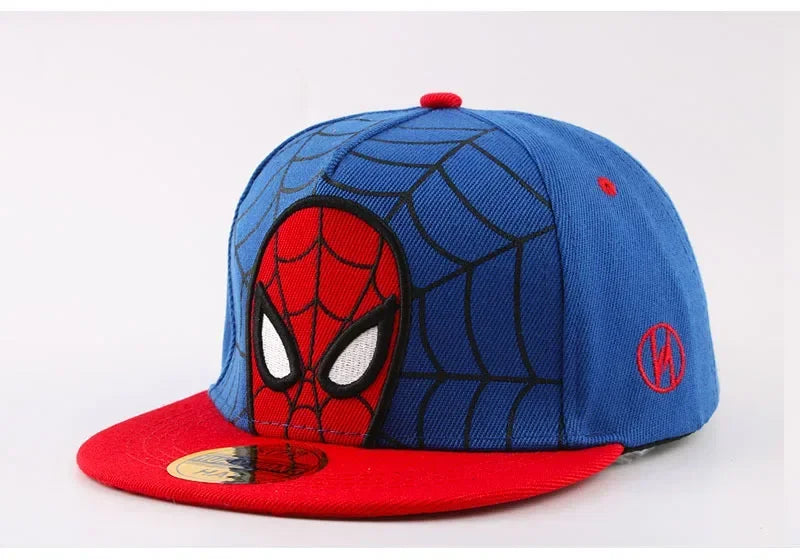 *2026 HotAnime Cartoon Spiderman Hats for Kids Toddler  Baseball Cap Spring Snapback Hip Hop Adjustable Caps