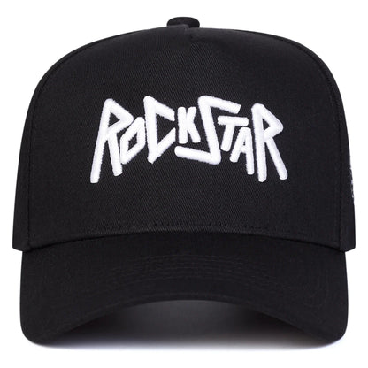 Unisex ROCKSTAR LetterEmbroidery Baseball Caps Spring Autumn Outdoor Adjustable Casual Hats Sunscreen Hat Sports Cap