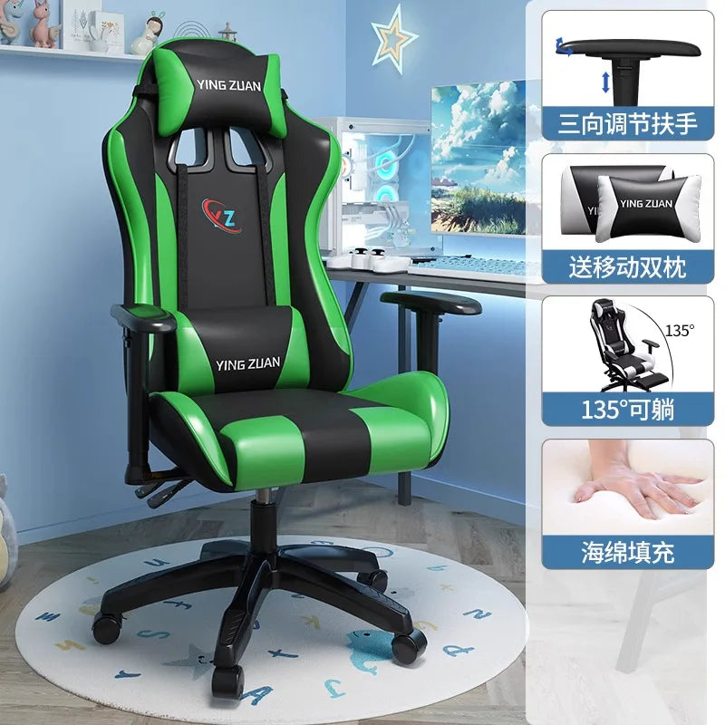 Gaming stolica Računalna stolica Udobno podesivo sjedalo za opuštanje Game LIVE Za studentski dom i kućnu upotrebu Ergonomski dizajn za dugotrajno sjedenje