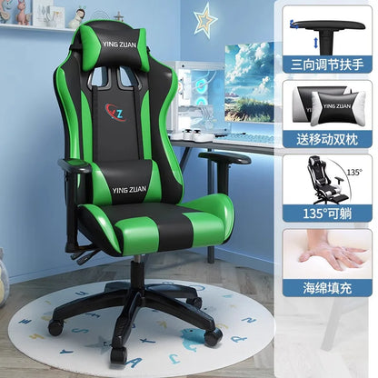 Gaming stolica Računalna stolica Udobno podesivo sjedalo za opuštanje Game LIVE Za studentski dom i kućnu upotrebu Ergonomski dizajn za dugotrajno sjedenje