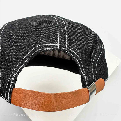 New Men Women American Retro Solid Letter Baseball Hats Sunshade Personal Versatile Flat Eaves Peaked Caps Hip-hop Fashion ins