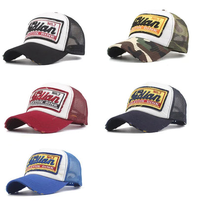 Streetwearová čiapka s výšivkou písmen, sieťovaná, v štýle „dad“, baseballová, módna, snapback, hip-hopová, outdoorová, Y2K, truckerová, Gorras F2719 pre ženy a mužov
