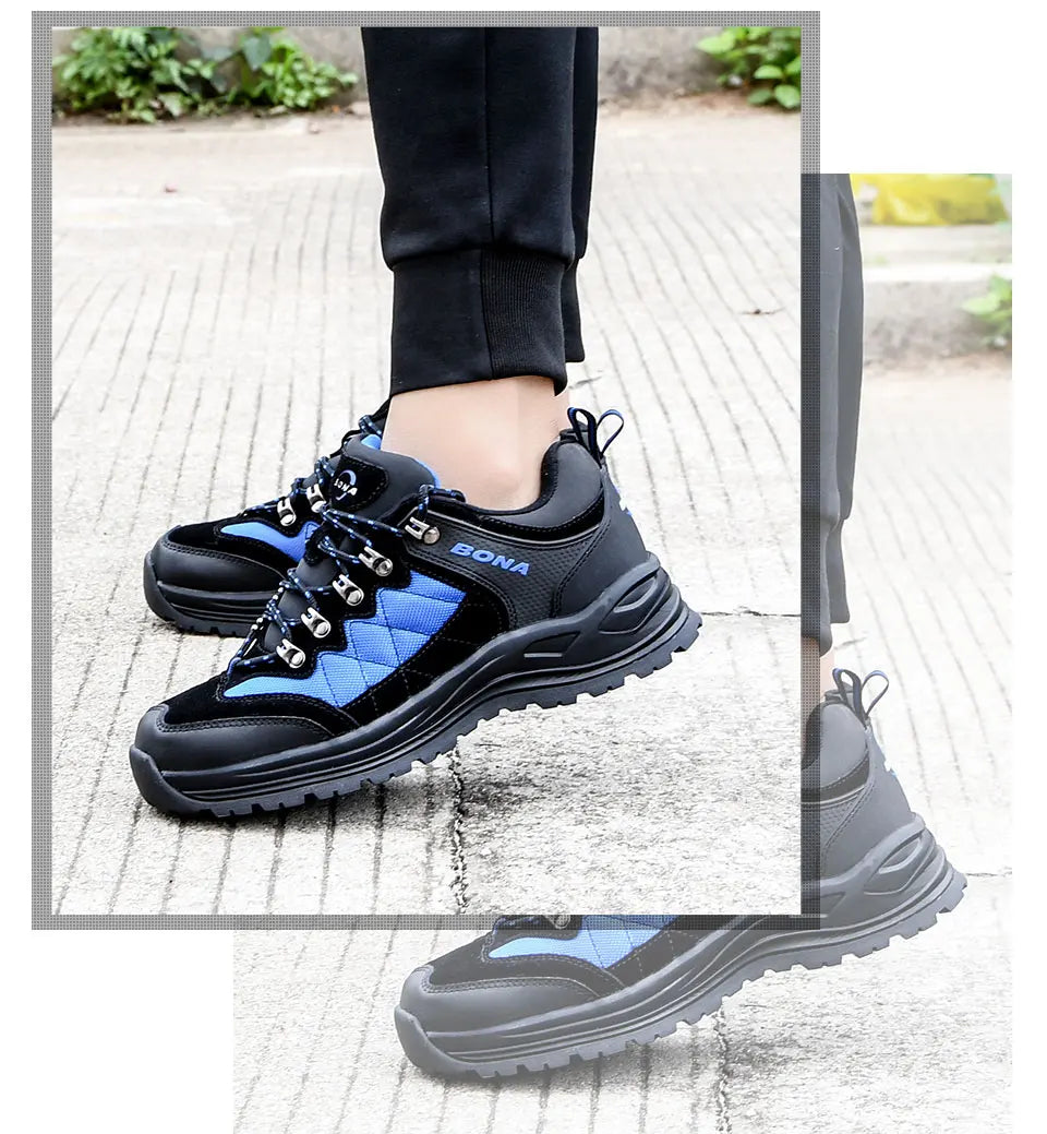 BONA New Designers túracipő, trekking cipő, férfi cipő, férfi túra- és sétálócipő, Mansculino horgász-, kemping- és futócipő
