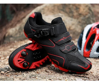 Scarpe da ciclismo unisex con suola rigida – Scarpe da bici da strada 4-Season con pedali a sgancio rapido, ideali per la MTB e gli sport all’aria aperta
