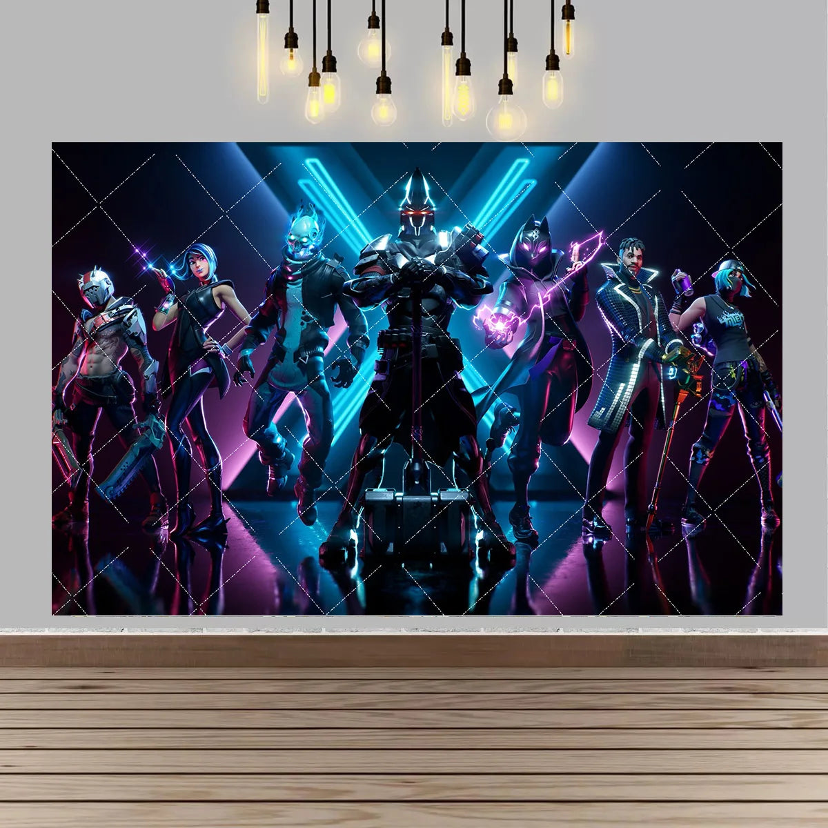 Backdrop F-fortniteds para Festa de Aniversário de Rapaz, Faixa Decorativa Infantil, Decoração de Mesa de Bolo de Aniversário, Acessórios para Festa, Adereços Fotográficos e Presente