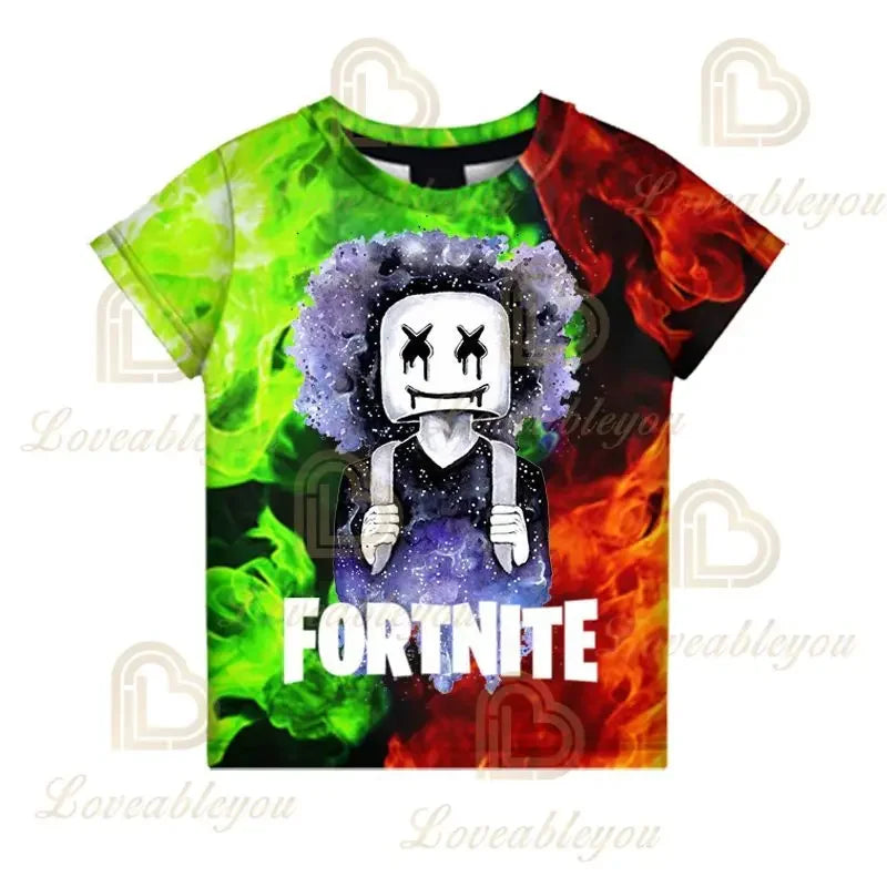 Battle Royale majica Fortnite T-shirt Victory Cartoon topovi za tinejdžere, dječja odjeća Hero Game Fortress Night 3D za dječake i djevojčice