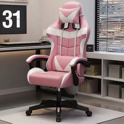 Chaise de jeu ergonomique pour ordinateur à domicile, chaise rotative pour diffusion en direct de célébrités d'Internet, chaise inclinable pour sédentarité à domicile