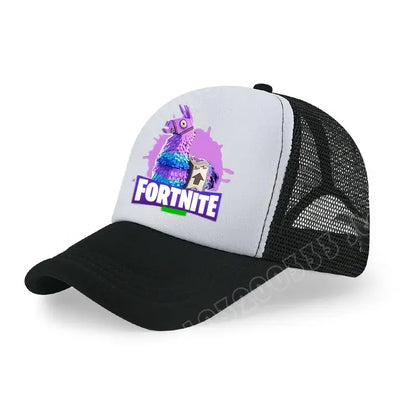 Fortnite Baseball Cap Cartoon Game Printed Hat Kids Summer Breathable Mesh Hat Adjustable Peaked Cap Childrens Birthday Gift