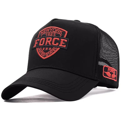 New Men's Summer Sun Hat - Breathable Mesh Baseball Cap, Lightweight UV Protection Snapback, Fashionable Trendy Sports Dad Hat