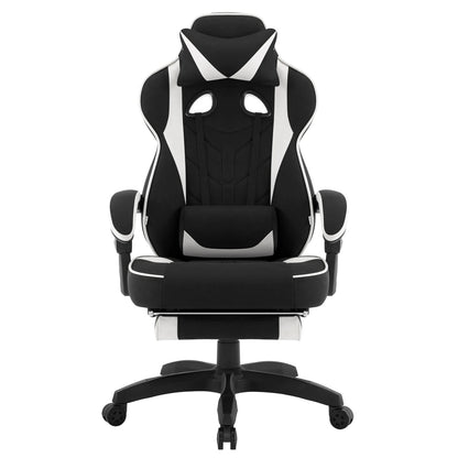 WOLTU Ergonomic Gamer Computer Chair Executive Office Chair Breathable Gaming Chair with Lumbar Cushion Headrest Footrest