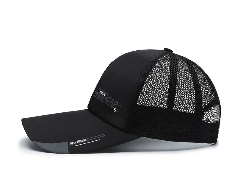 Mens Summer Quick Dried Korean Casual Breathable Mesh Fisherman Hat