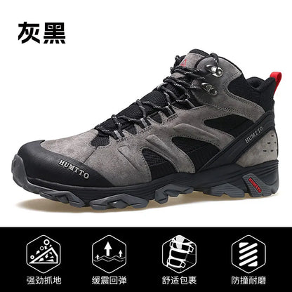 HUMTTO Zapatillas de senderismo para hombre, calzado de invierno para deportes al aire libre, escalada y caza, zapatillas de trekking cálidas para mujer, botines tácticos