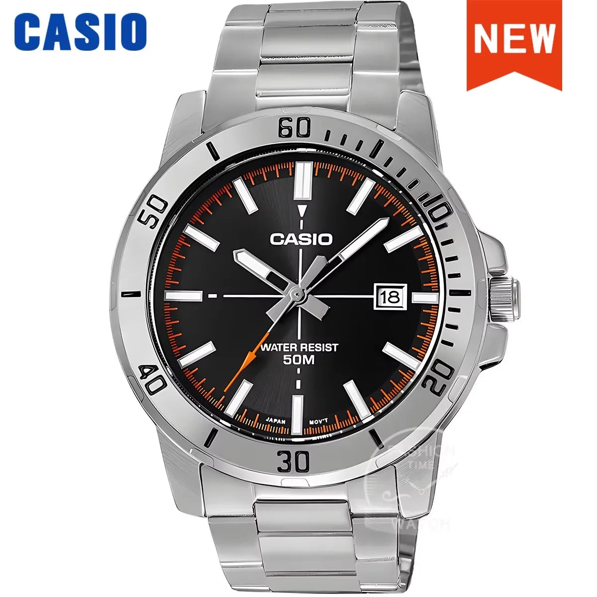 Casio Watch For Men Stainless Steel Bracelet Business styles  relogio masculino MTP-VD01D