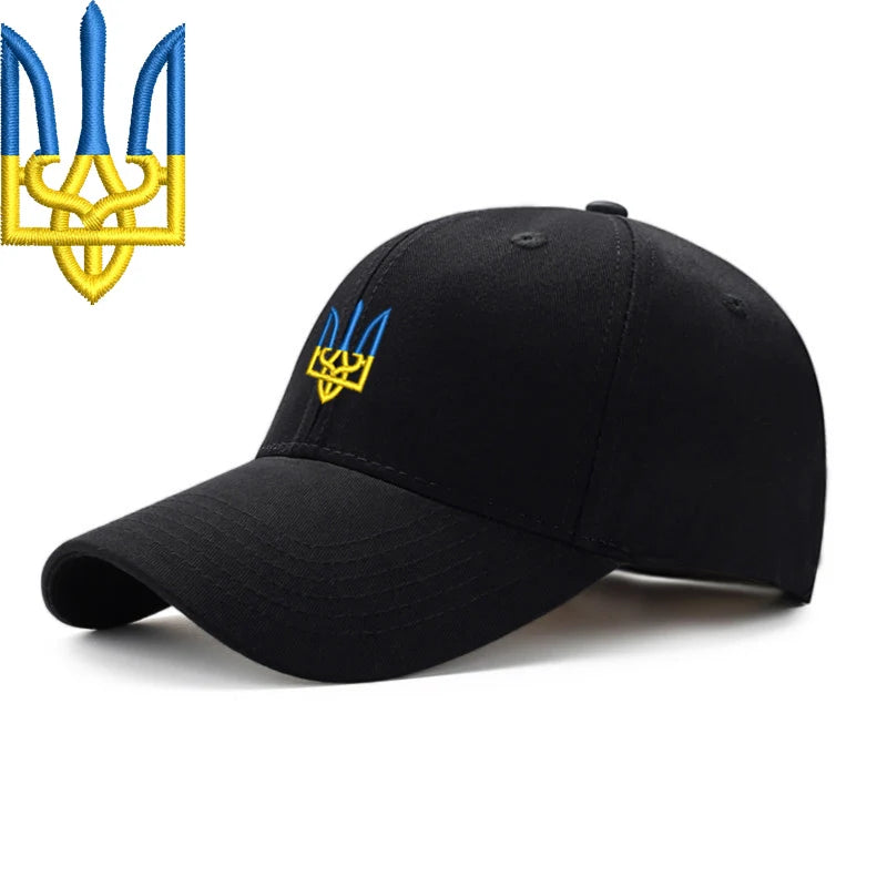 Embroidery Ukraine trident Symbol Spetsnaz Special Forces Men Women Boy Baseball Caps Dad caps Snapback Adjustable Camouflage