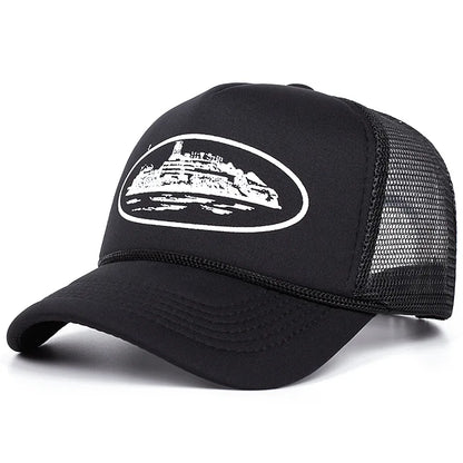 New Letter Embroidery Baseball Hats New Unisex Hip Hop Breathable Personal Sunshade Mesh Versatile Street Fashion Trucker Caps