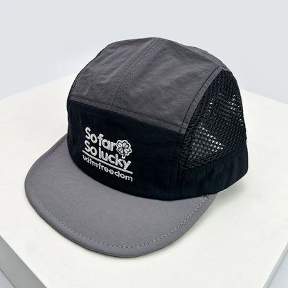 New Unisex Flat Eave Embroidered Letters Baseball Hats Breathable Korean Sunshade Quick Drying Peaked Caps Niche Versatile ins