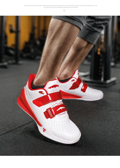 Zapatillas profesionales de halterofilia cómodas para entrenamiento de sentadillas en interior, duraderas, antideslizantes y diseñadas para levantamientos intensos