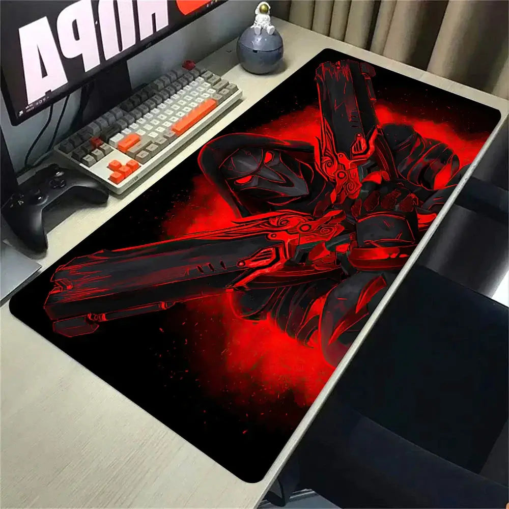 Produit gaming premium Fraquane, Overwatch 2 Gaming Accessories Mouse Pad Gamer Cabinet Pc Big Desk Mat Computer Keyboard Desks Xxl Mousepad Anime Large Mausepad