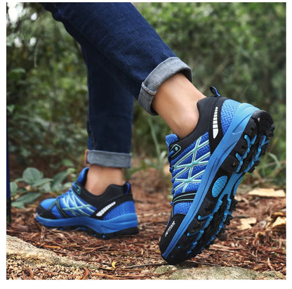 Chaussures de randonnée en maille pour hommes, souliers de voyage respirants, imperméables, pour plein air, chasse, pêche, montagne, équitation, sport