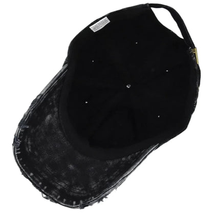 New Unisex Washed Cotton Cap High Quality Denim Plain Baseball Cap Men Women Adjustable Casual Outdoor Streetwear Fashion Hat