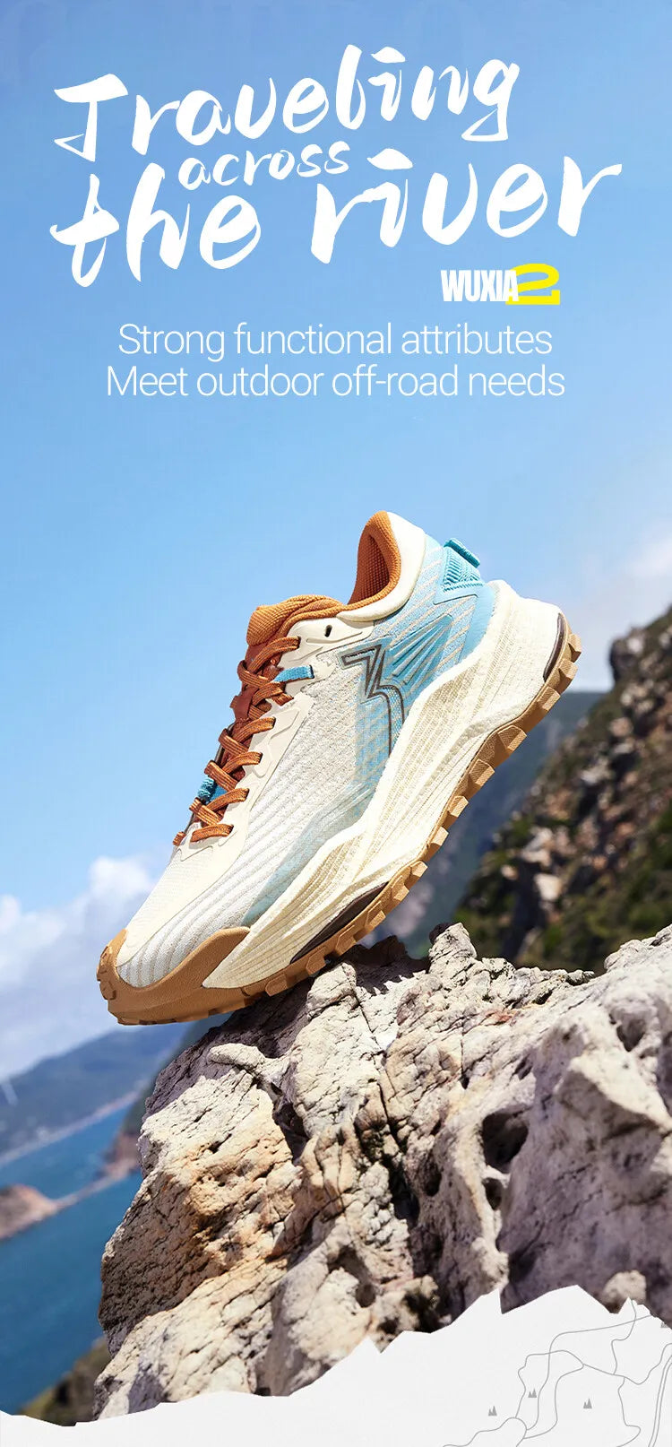 361 Degrees WUXIA 2 löparskor lätta ventilerande dämpande halkfria mjuka mångsidiga sneakers för utomhusvandring herr 672542201