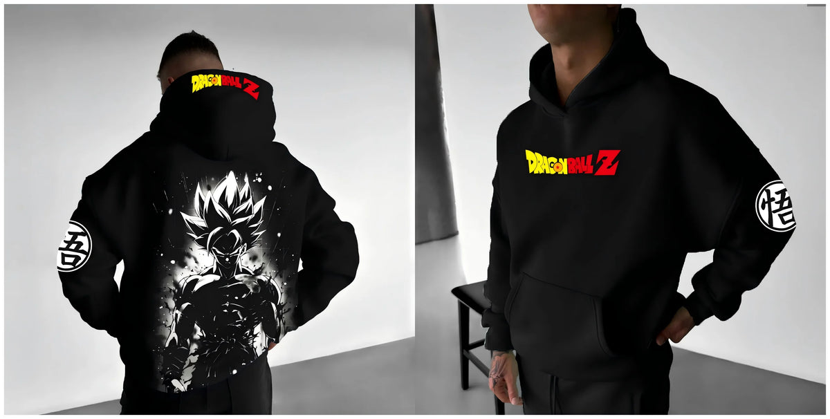 Dragon Ball – modna novost iz sveta animeja, Harajuku, kapuco, streetwear, moški, jesensko-zimski pulover s kapuco, oversize, ženski, unisex vrh