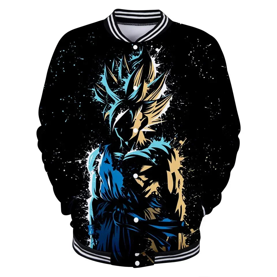 Nova japanska anime Dragon Ball Z sveučilišna jakna, jesenska ležerna majica s kapuljačom, kaput-jakna, brendirana bejzbolska jakna
