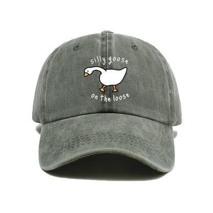 „Big Goose“ spausdinta beisbolo kepurė vyrams ir moterims, maža, šviežia, minkšta kepurė su anties liežuvio motyvu, kepurė nuo saulės, lauko apsauga nuo saulės