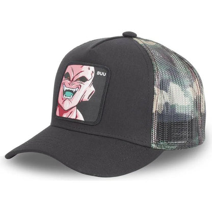 Czapka z motywem Dragon Ball Son Goku – letnia czapka podróżna z daszkiem, męska czapka z haftem w stylu hip-hopowym, z daszkiem przeciwsłonecznym, regulowana czapka typu trucker z siateczką