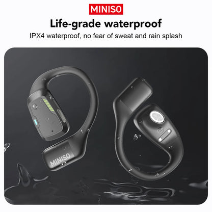 AI MINISO M98 Wireless Headphones OWS Sports Bluetooth Earphones Gaming Headset AI Translator Earbuds APP LCD Touch Screen IPX5