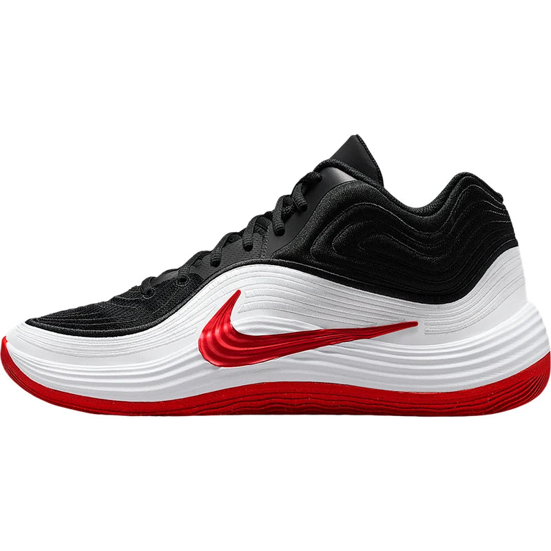 Zapatillas de baloncesto de entrenamiento Nike originales para hombre, de otoño, corte medio y alta durabilidad IH1105-003
