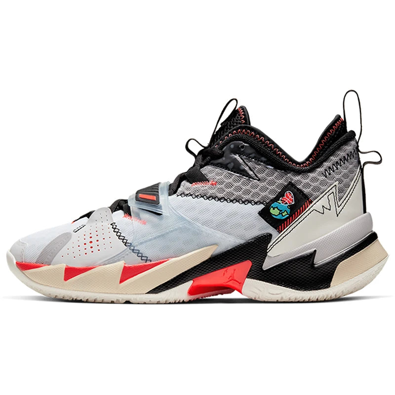 Nike Genuine JORDAN Scarpe da basket da uomo mid-top ammortizzate e resistenti CD3002-101