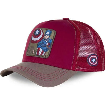 Popular Marvel Spider-Man, Iron Man, Hulk baseball cap, sports mesh cap, summer hip-hop casual hat