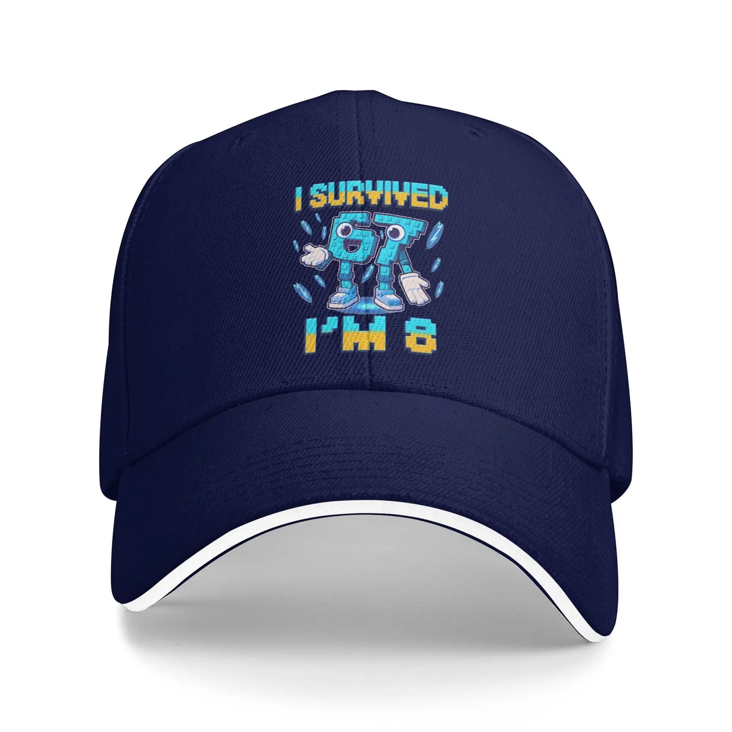 Unisex 8th Birthday I'm 8 Year Old Six Seven Bruh 6 7 Brainrot Meme Hat  Sun Baseball Caps New Baseball Cap Sunscreen Hats
