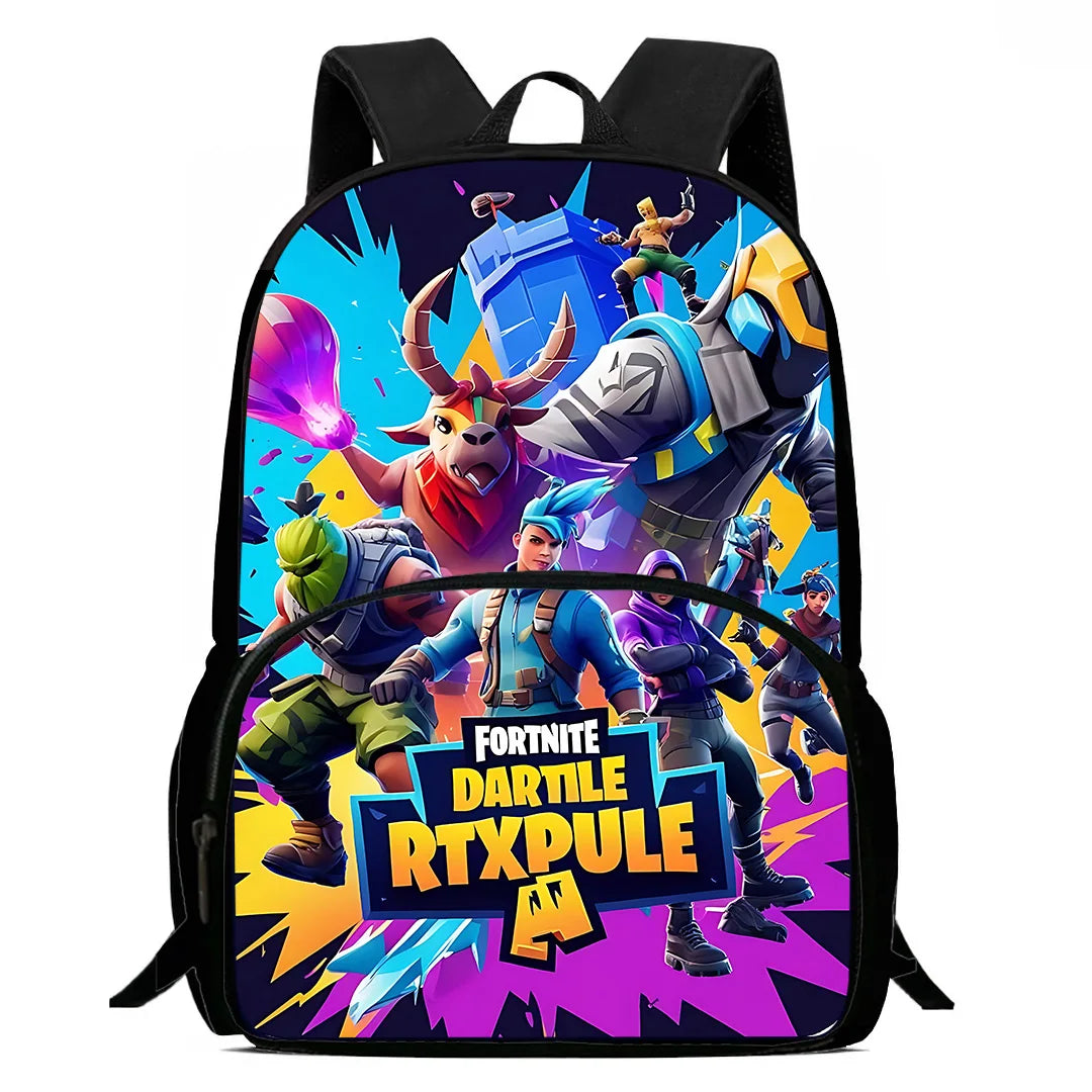 Classic Game Fortnites Kids Backpacks Boys Girls Student Birthday Gift Child School Bags Large Capacity Camping Durable Rucksack