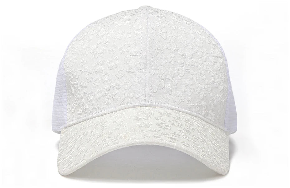 CNTANG 2024 New Print Mesh Caps Fashion Women Baseball Cap Summer Outdoor Casual Sun Hat For Female Hip Hop Girls Snapback
