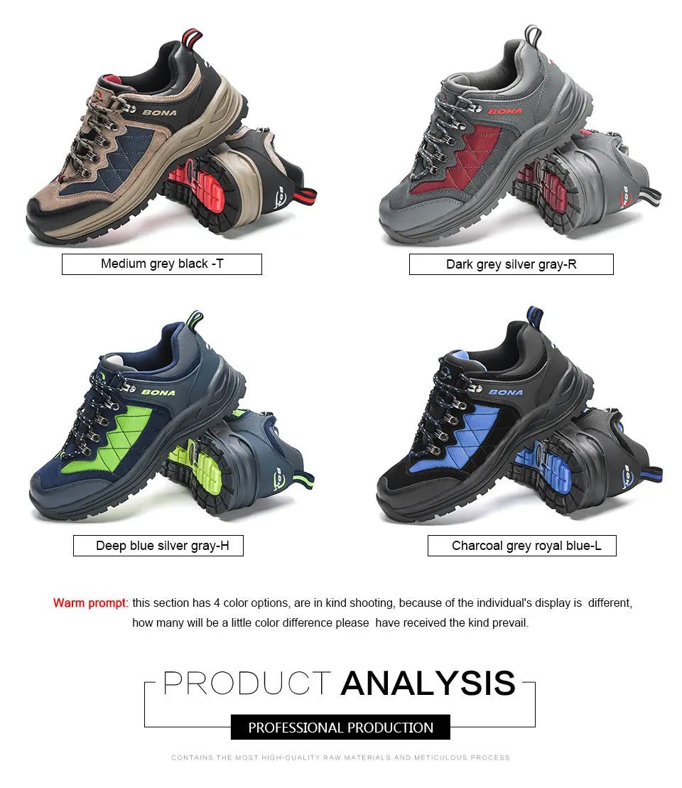 BONA New Designers túracipő, trekking cipő, férfi cipő, férfi túra- és sétálócipő, Mansculino horgász-, kemping- és futócipő