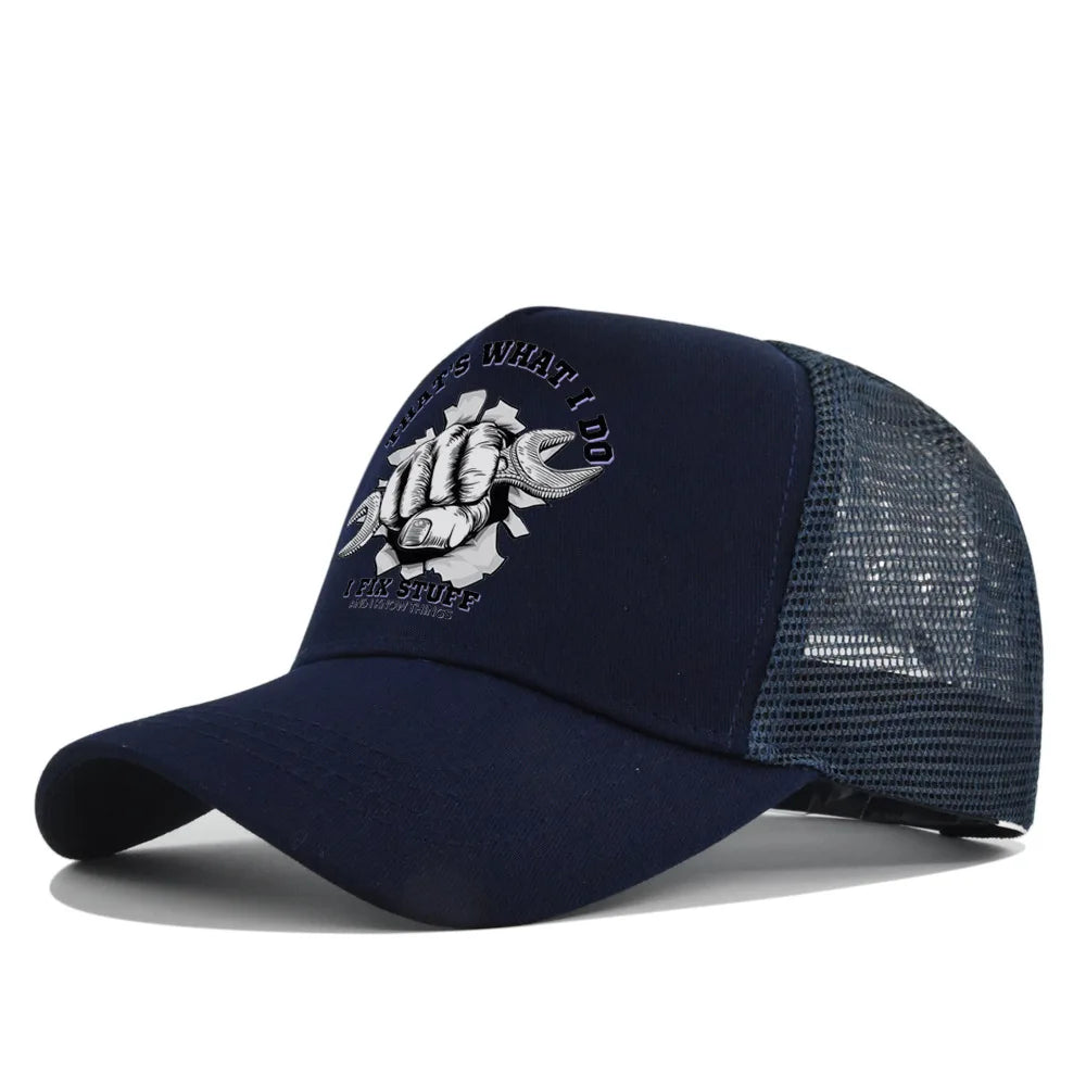 New Fashion Spring Summer Printed Mesh Breathable Baseball Cap Gorras Personality LOGO for Men WomenCouples Visor Hat Casquette